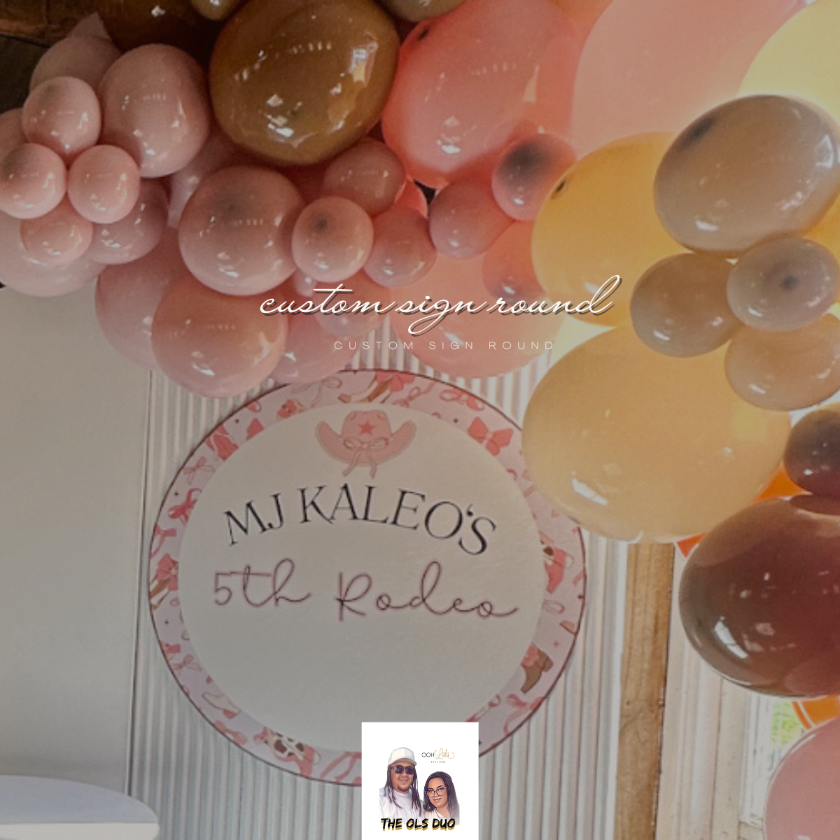 CUSTOM SIGN ~ ROUND