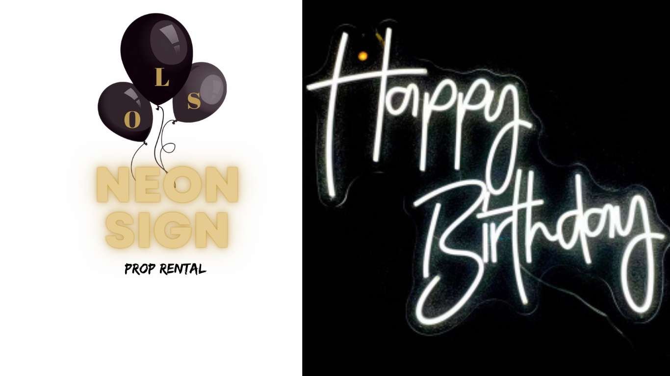 NEON SIGN “Happy Birthday”~ rental