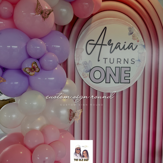 CUSTOM SIGN ~ ROUND