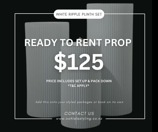 RIPPLE PLINTH SET ~ rental