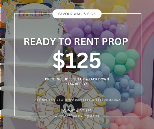 FAVOUR WALL & SIGN ~ rental