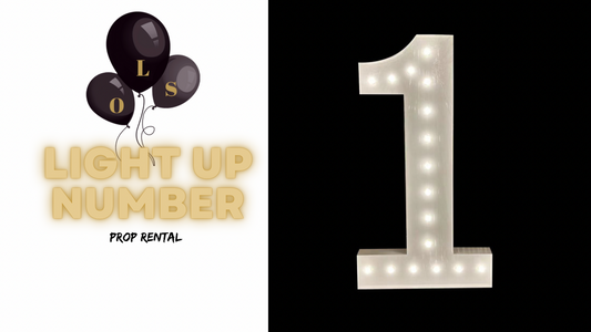 LIGHT UP NUMBER “1” ~ rental