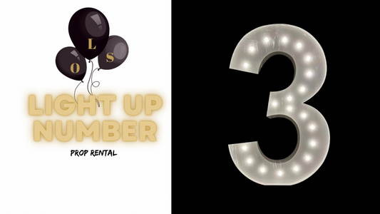 LIGHT UP NUMBER “3” ~ rental