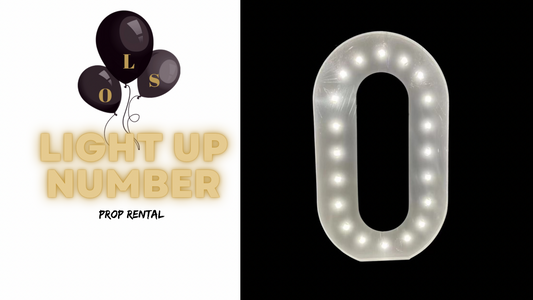 LIGHT UP NUMBER “0” ~ rental